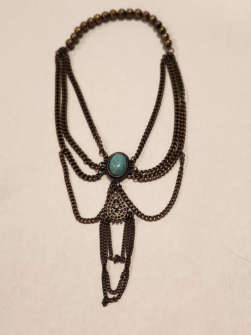 Charming Charlie - Turquoise Arm Cuff